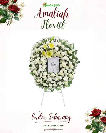 Krans Bunga Duka Beku